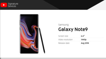 Note 9 Wins Youtube Signature Devices 2018