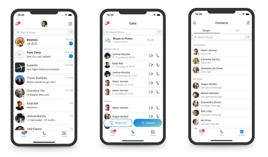Skype Redesign 2018 1