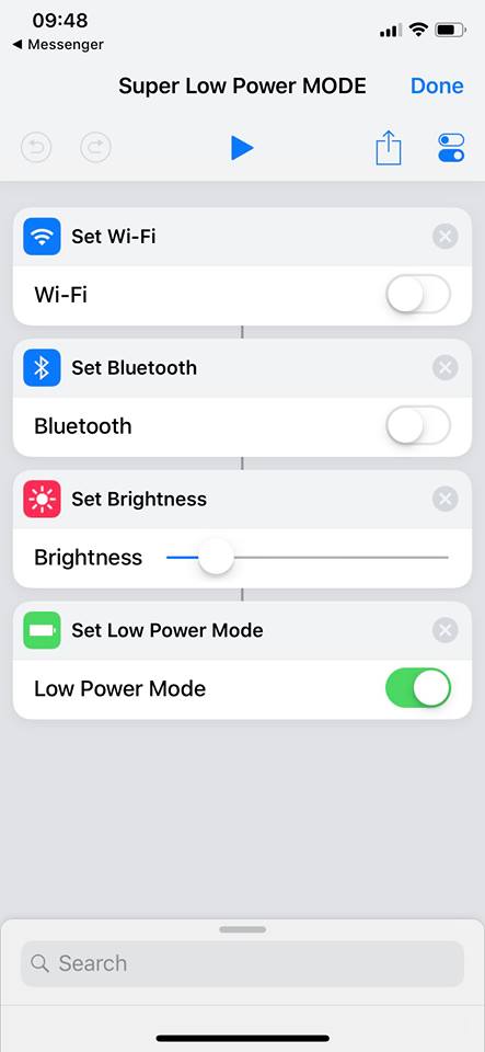 Super Low Power Mode Siri Shortcut Ios 12 Img 4
