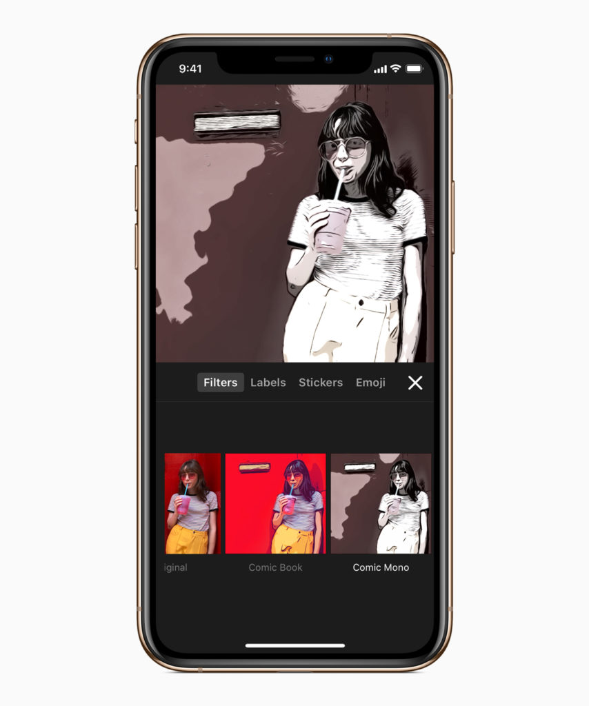 Apple Clips Update Comic Mono Selfie 11072018
