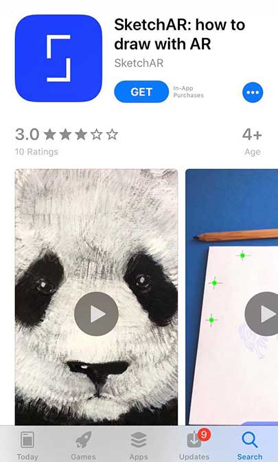App Sketchar Footer