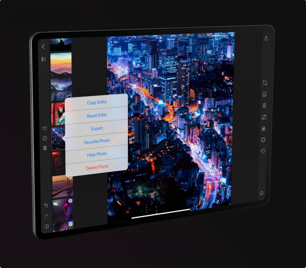 Darkroom แอปแต่งรูป ปล่อยอัปเดตให้รองรับการใช้งานบน iPad แล้ว