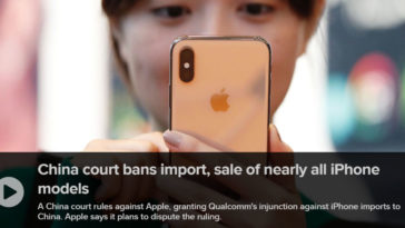 Qualcomm Wins Apple Ban Old Iphone Model In China