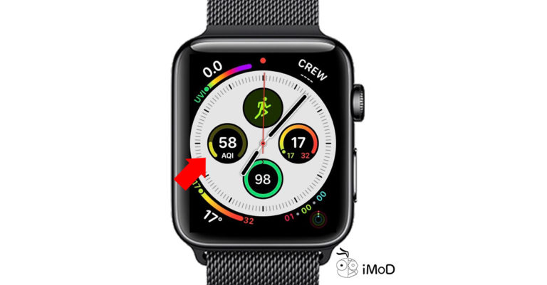 ตั้งค่าค่าดัชนีคุณภาพอากาศ (AQI) บนหน้าปัด Apple Watch โดยแอป Air Matters