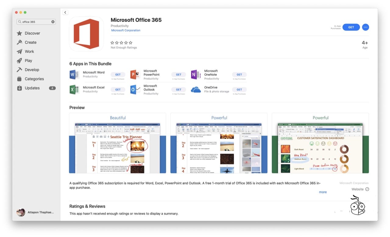 microsoft office 365 for mac pinwheel