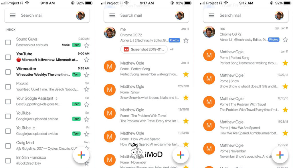 Gmailj Rolling Out Material Design For Ios 3