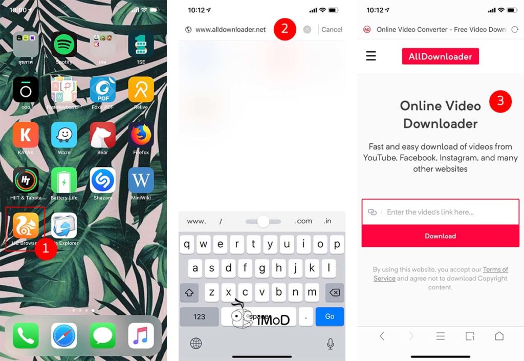 How To Download Youtube Vidio Iphone By Uc Browser 1