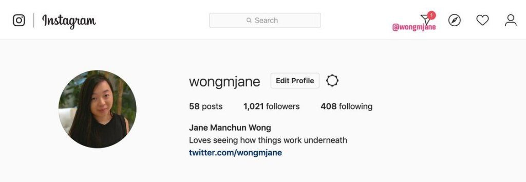 Instagram Test Direct Message For Web Brownser 2