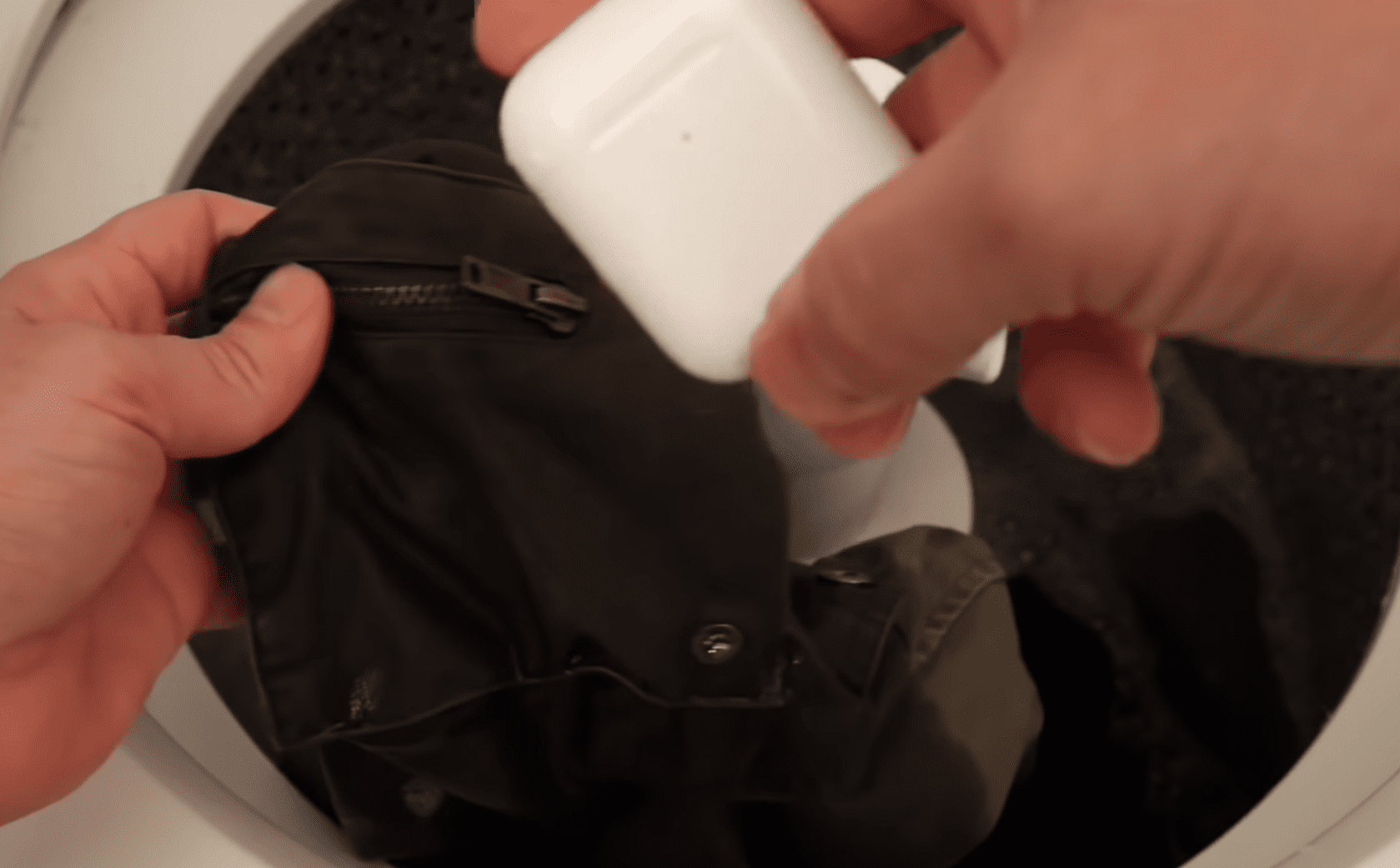 AirPods, 2nd generation, is spinning in the washing machine but still works