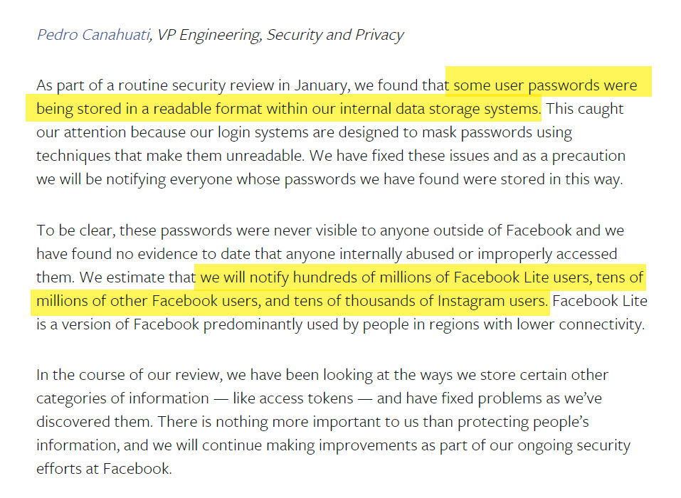 Facebook Plaintext Passwords Exposed Img 1