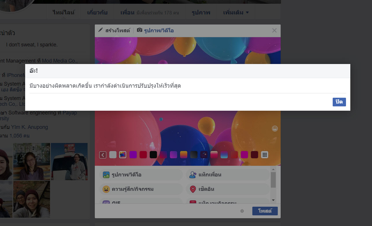 Facebooke Posts Error 14 March 2019 Img 1