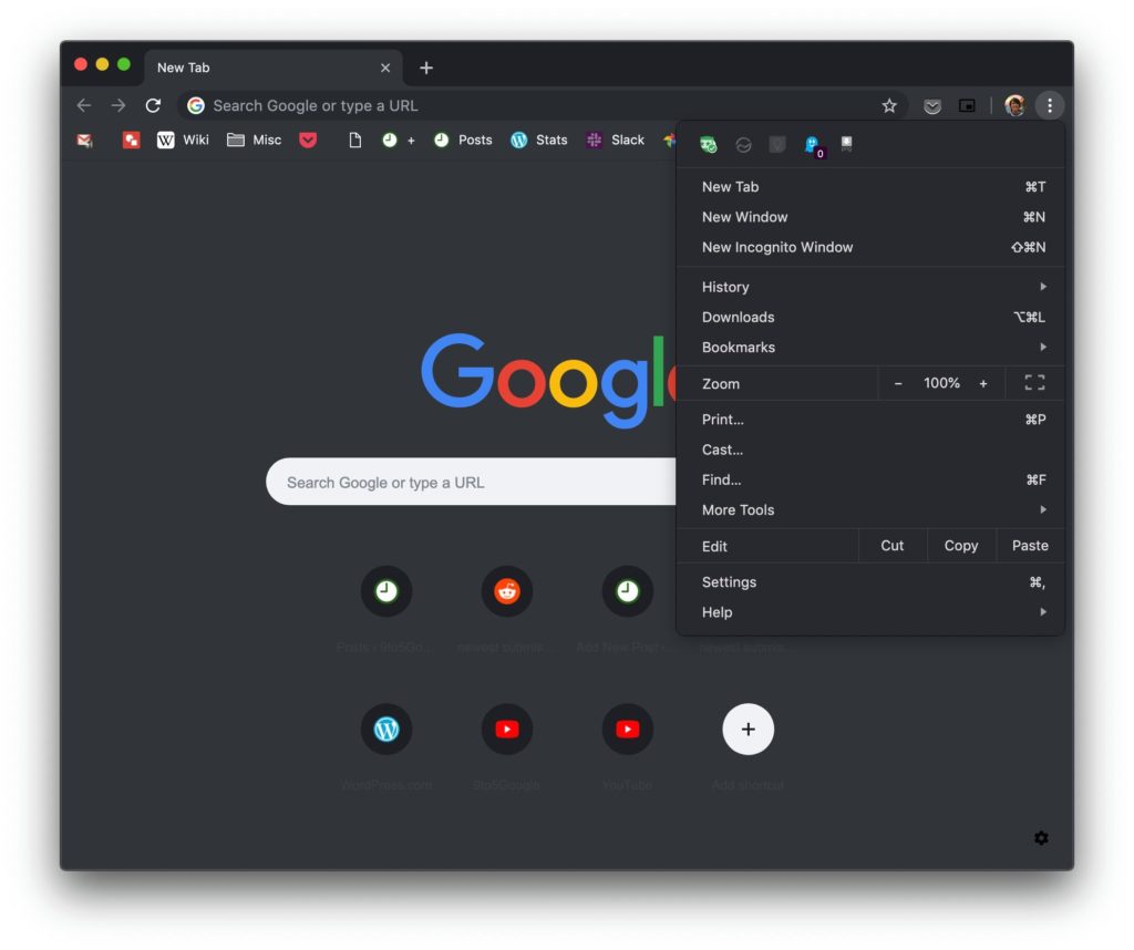 Google Update Chrome 73 Support Mojave Darkmode 1