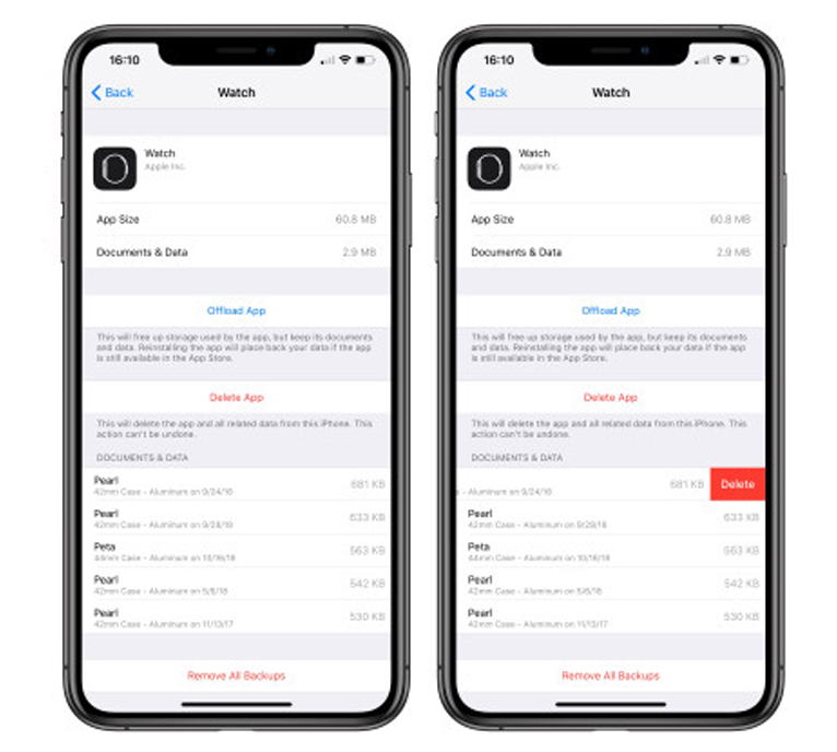 How To Delete Apple Watch Backup Data 3