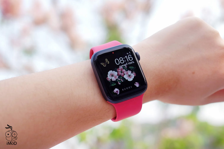 apple sport band hibiscus
