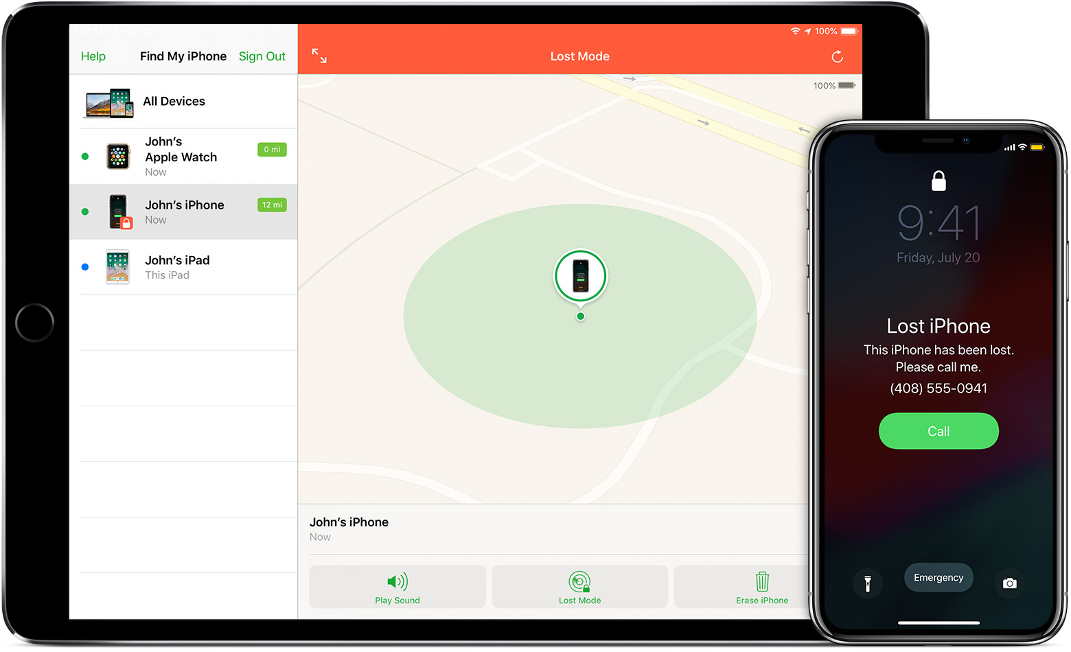 Ios12 Iphone X Ipad Pro Find My Iphone Lost Mode