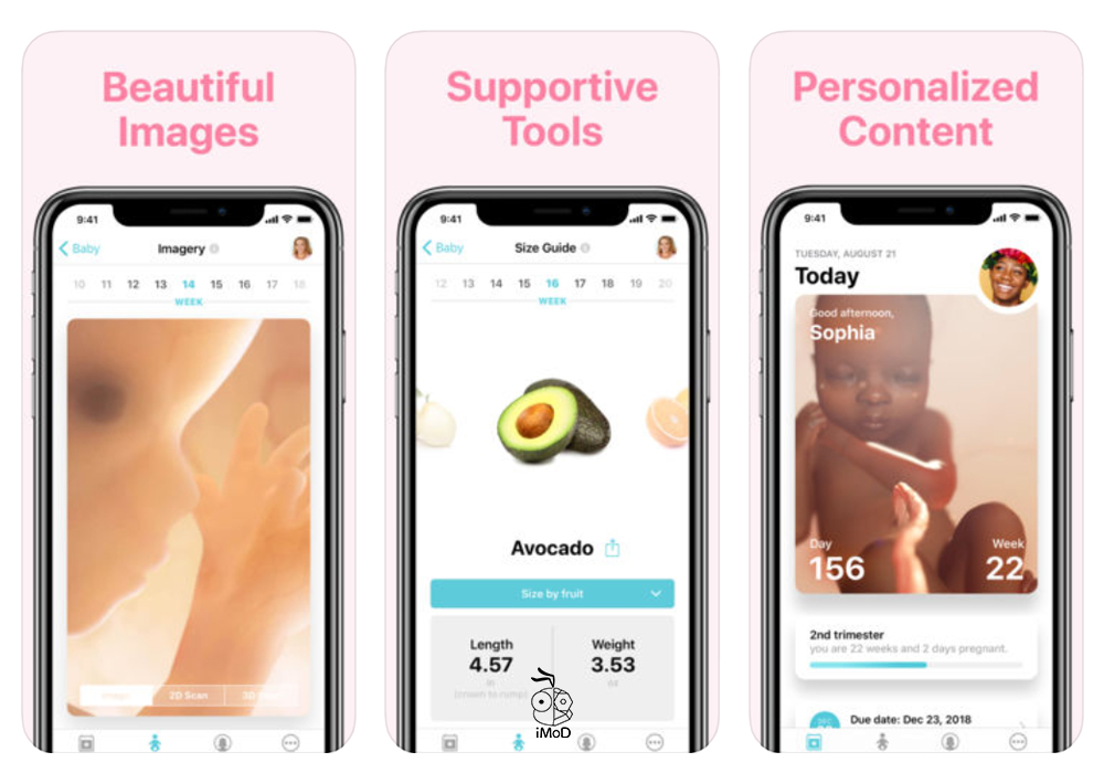 ฟีเจอร์ภายในแอป Pregnancy +
