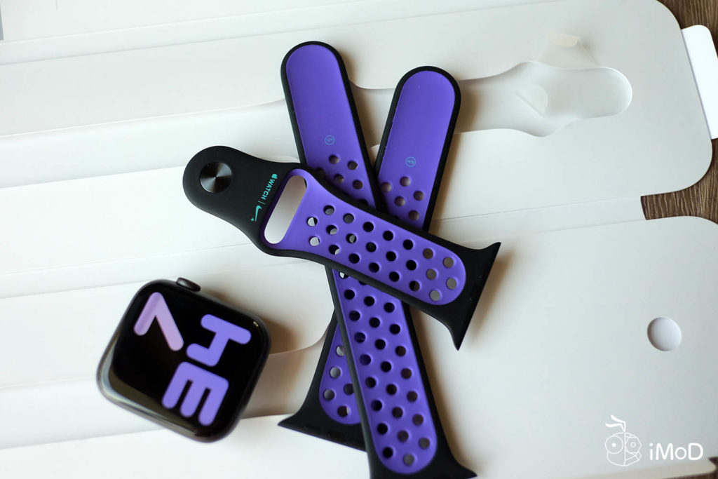 Apple Watch Nike Sport Band Black Hyper Grape Color 5