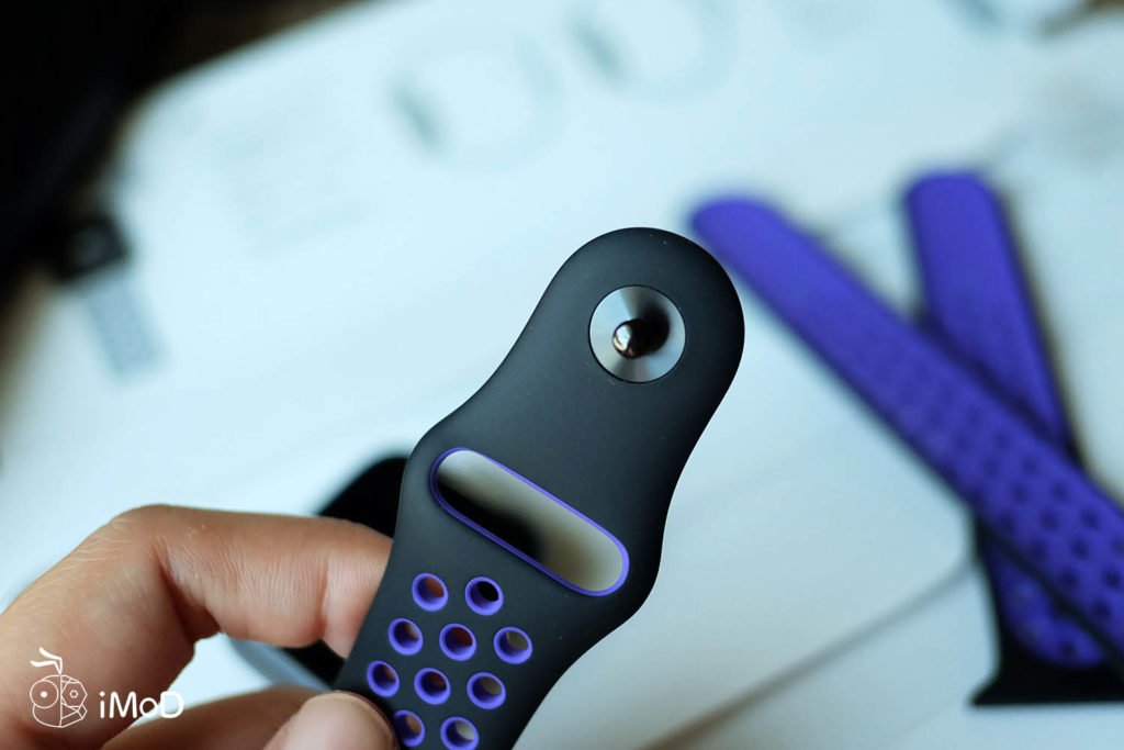 Apple Watch Nike Sport Band Black Hyper Grape Color 6