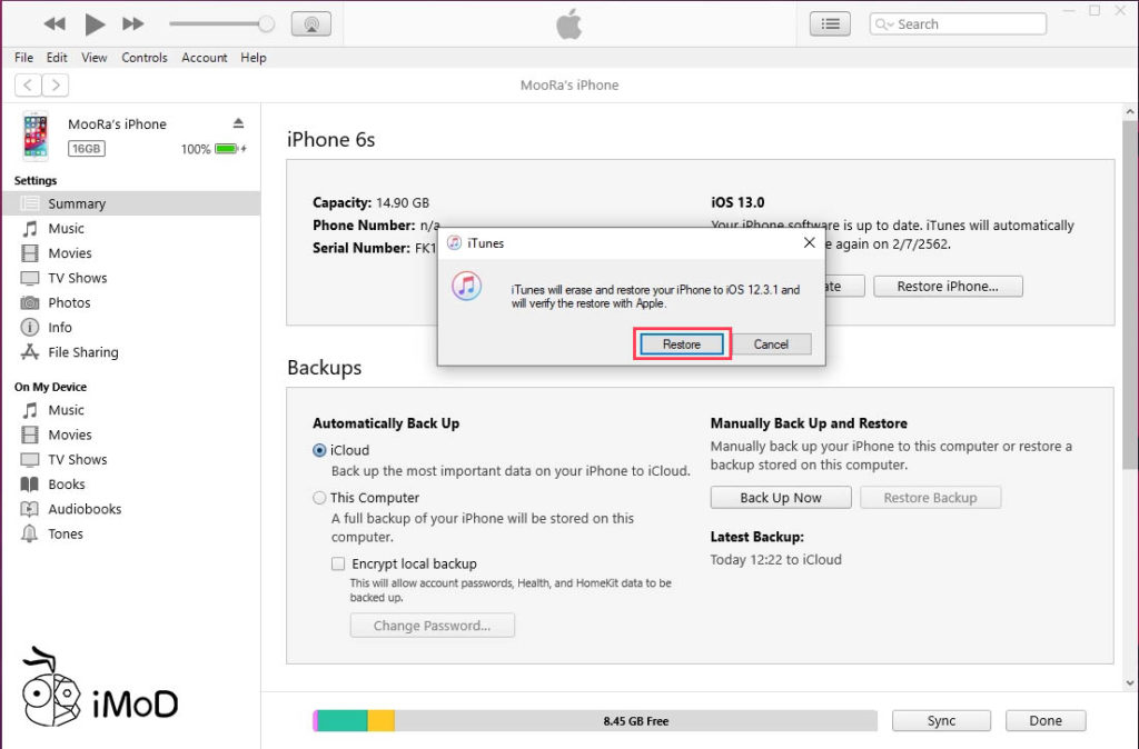 How To Restore Ios 13 Public Beta To Ios 12 3 1 4