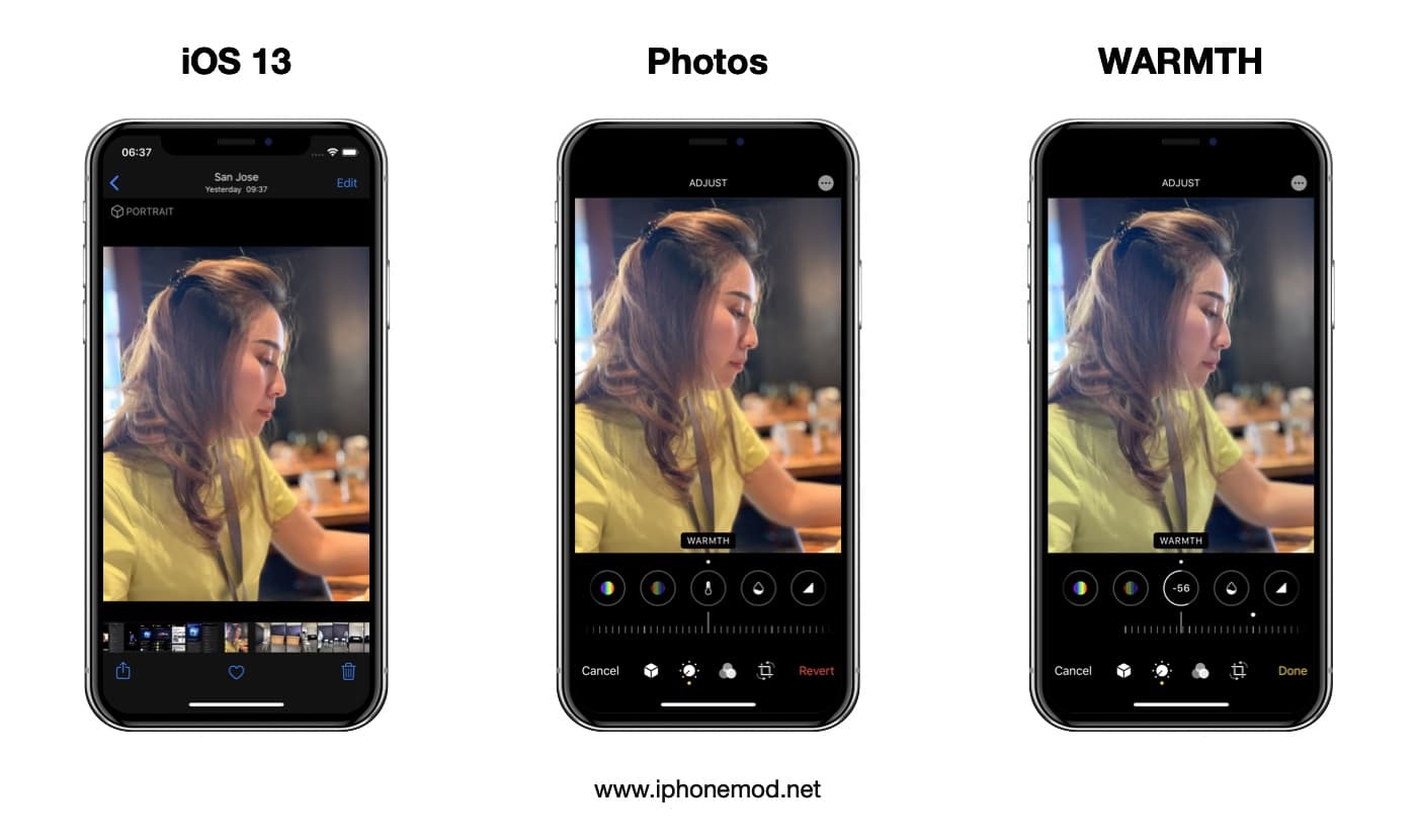 Ios 13 Warmth Adjust In Photos