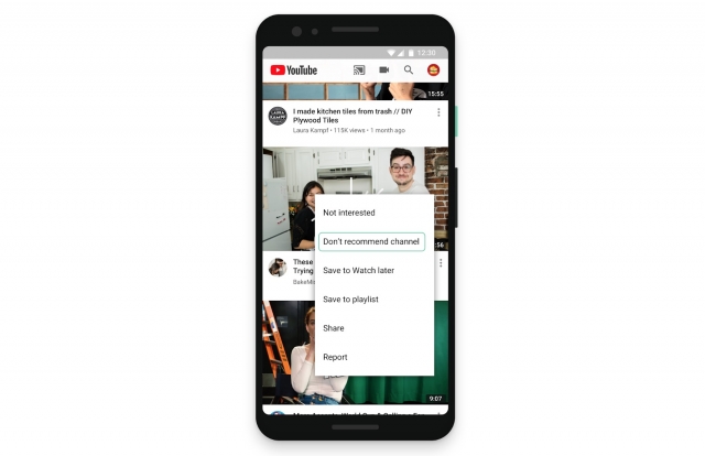 Youtube New Feature Dont Recomment Channel 1