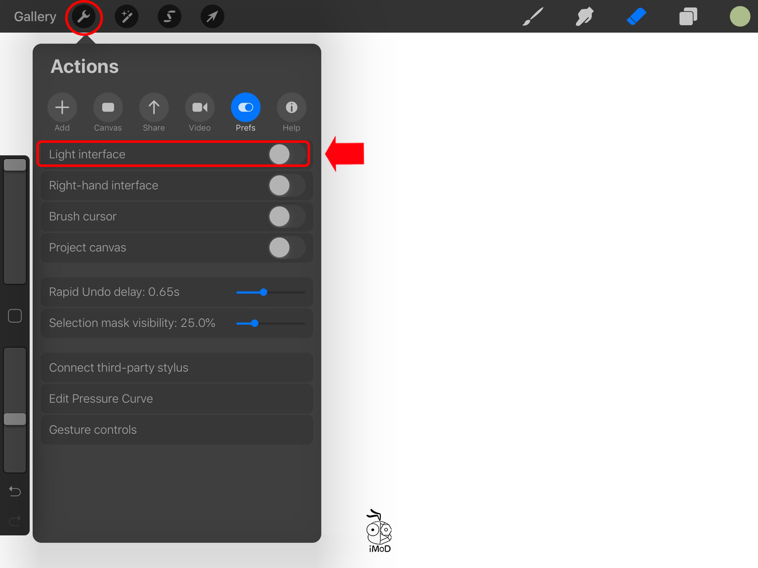 How To Change Color Tab Procreate 02