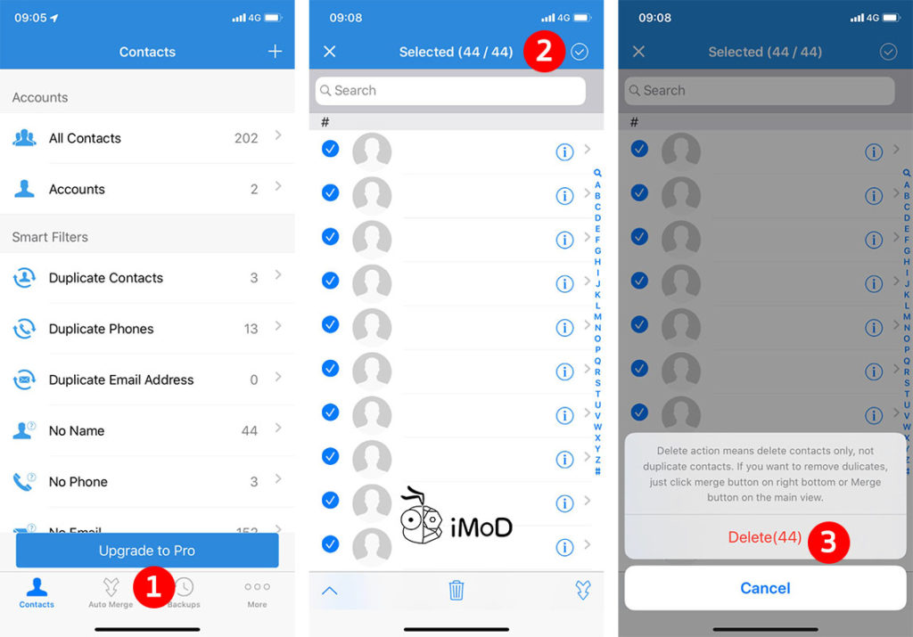 How To Merge Duplicate Contact Iphone By Contact Cleanup App 4