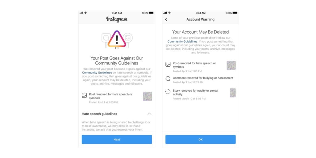 Instagram Deleting Account Warning 1