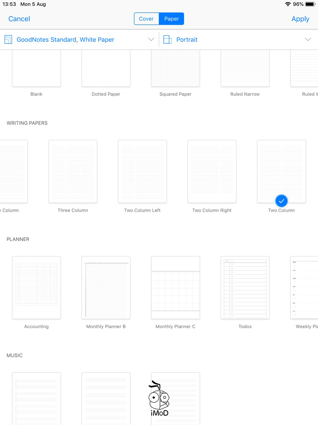 How To Change Paper Template Goodnotes 04