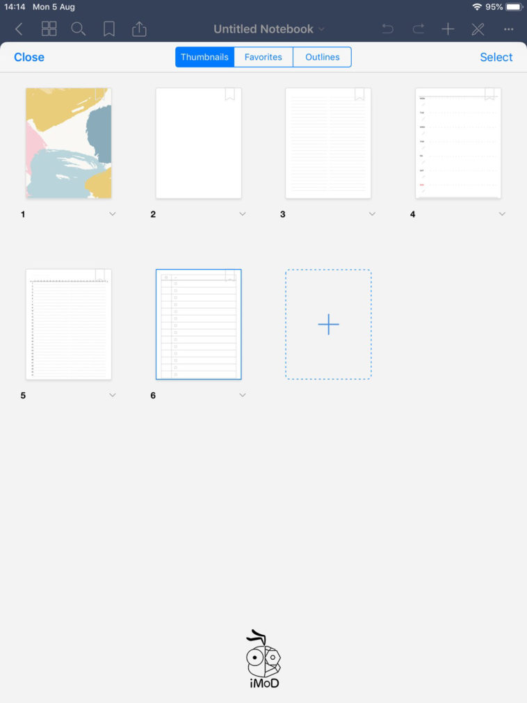 change paper from yellow to white goodnotes app