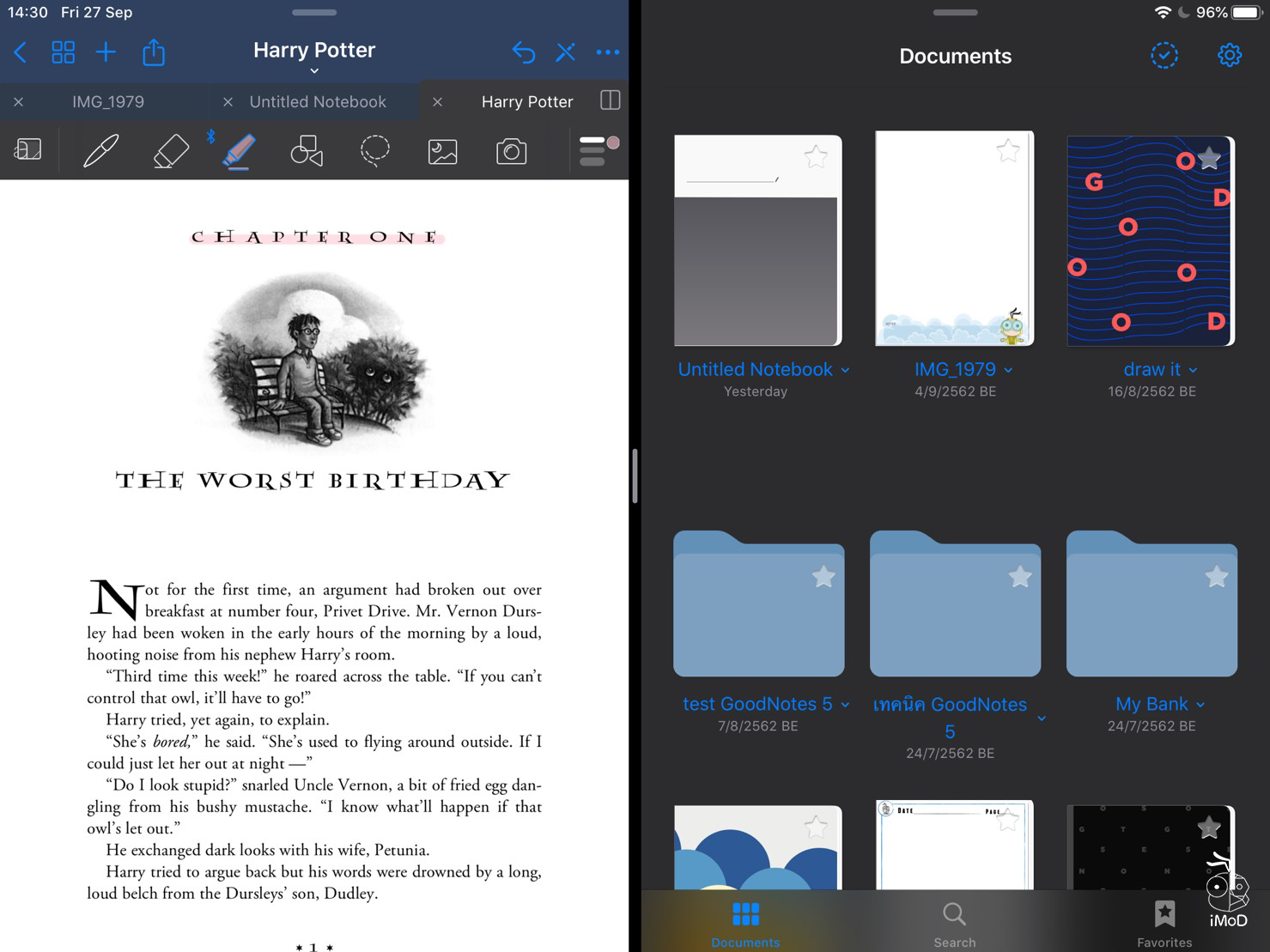 02 Split View Goodnotes 6