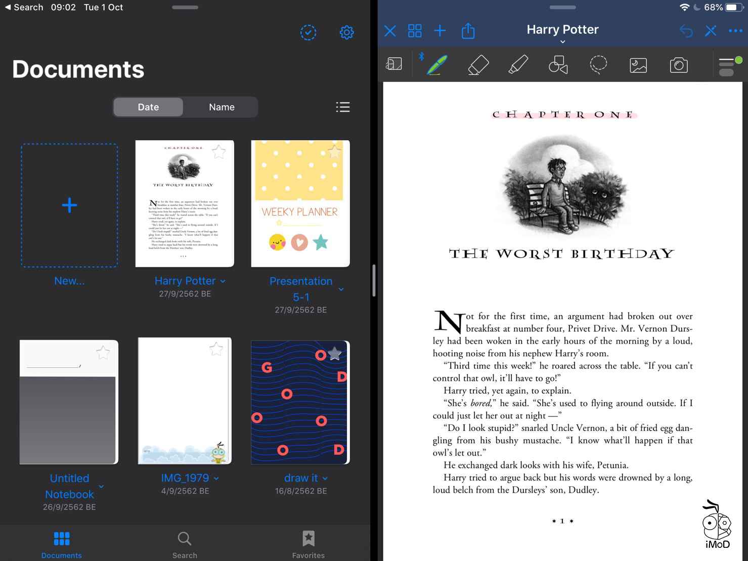 05 Split View Goodnotes 8
