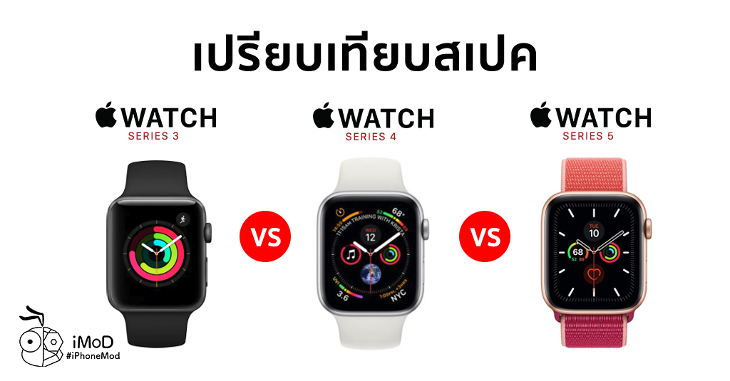 Series 3 vs series online 4 vs series 5