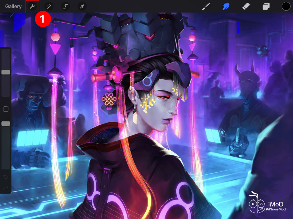 How To Move Brush Setting Right Hand Interface In Procreate Ipad 3