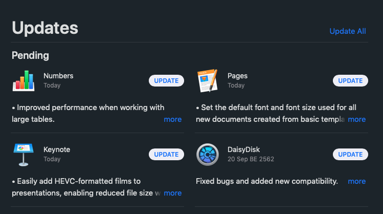 Numbers Pages Keynote Update For Mac 1 Oct 2019 Img 1