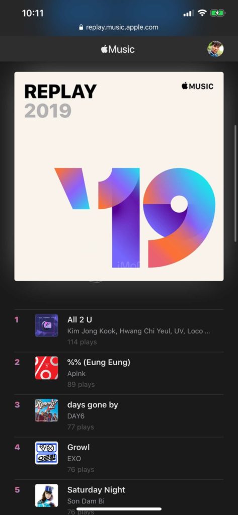 Apple Music Replay For User 2019 Back To 2015 Iphone Img 3