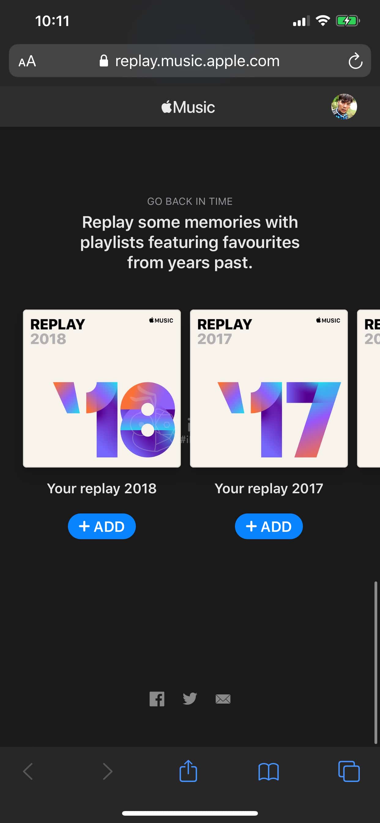 Apple Music เพิ่ม 'Replay' แสดงเพลงที่เราฟังมากที่สุดในแต่ละปี (ดูบนเว็บ)