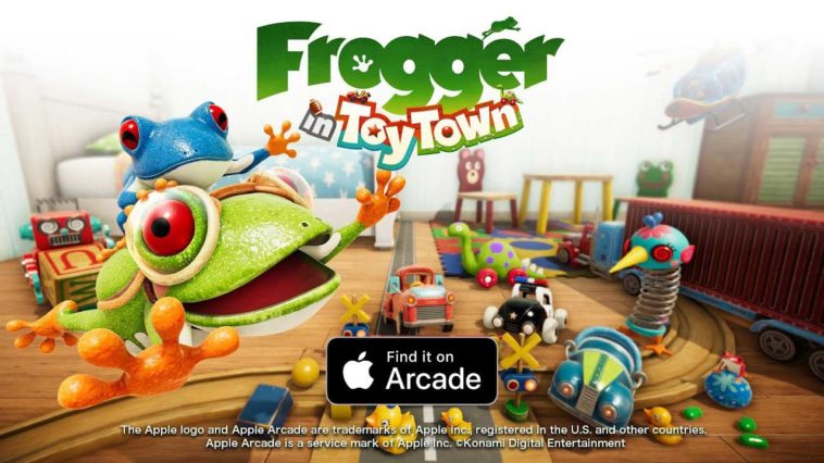 Frogger In Toy Town Apple Arcade Cover