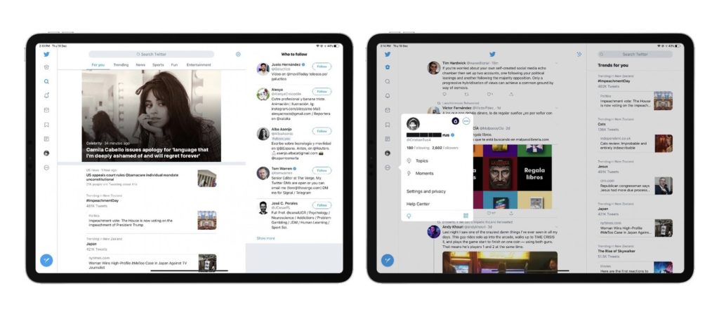 Twitter Update Redesign Many Column For Ipad 1
