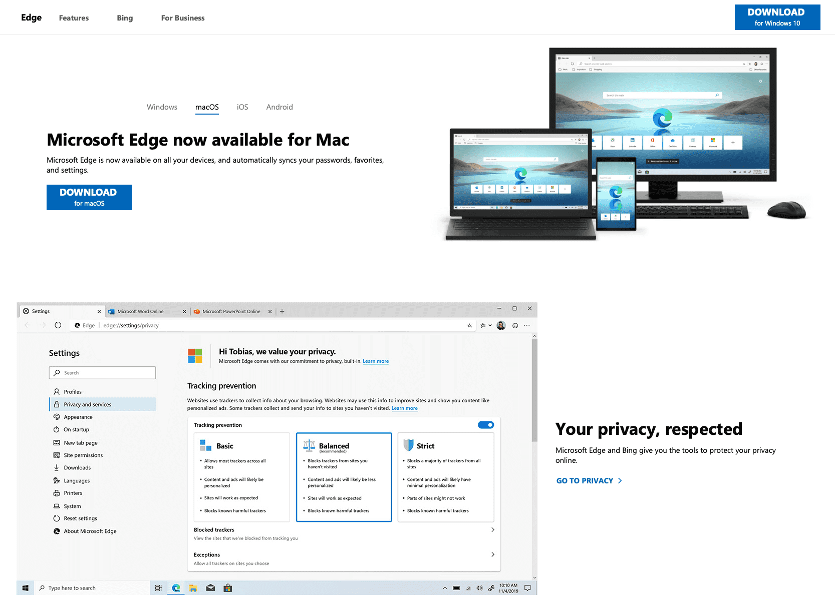 Rebuild of edge mac os catalina