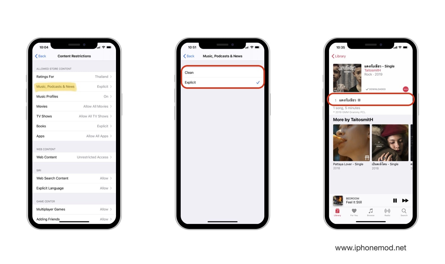 Setting Allow Explicit Music In Ios 13 02