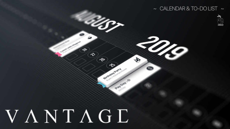 Vantage Calendar Cover