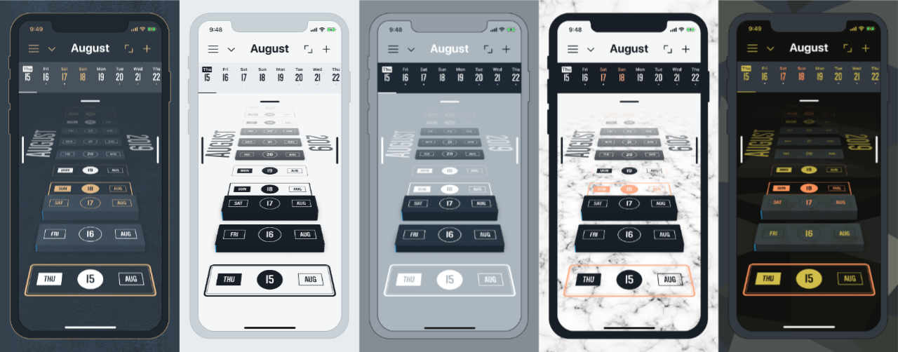 Vantage Calendar Themes