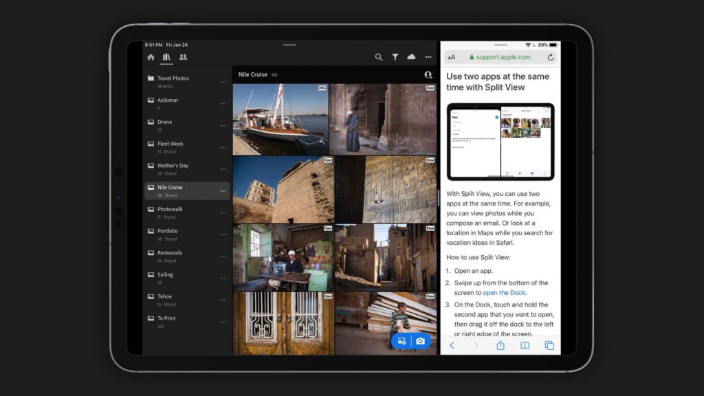 Adobe Lightroom Release Version 5 2 Update Split View Ipad 1