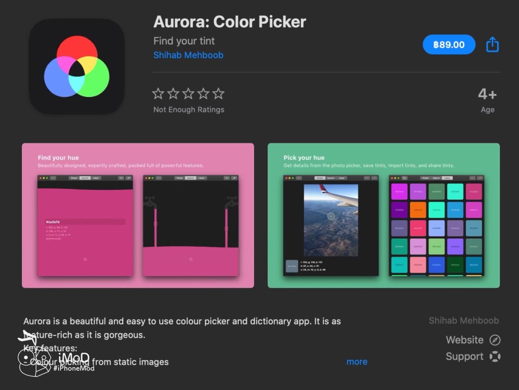 แนะนำแอปใหม่ Aurora ดูดรหัสสี (Color Picker) ใช้งานได้ทั้ง iOS และ macOS