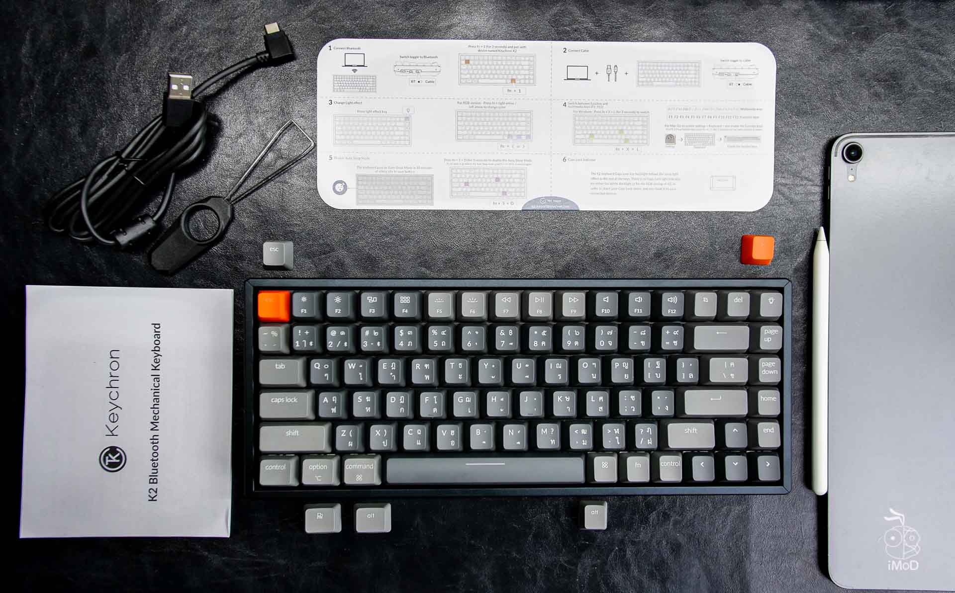 美品 Keychron K2 RGB Metal Red Switch JIS+zimexdubai.com