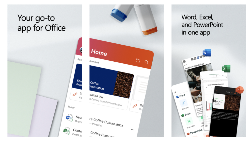 Microsoft Released New Microsoft Office Combines Word Excel Powerpoint In One App 2