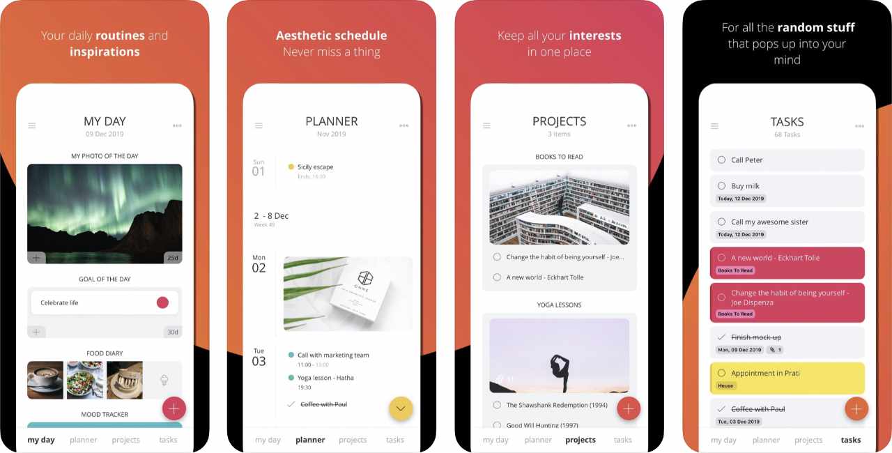 App Moleskine Journey Content