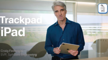 Craig Federighi Demo Trackpad Ipad Pro With Magic Keyboard