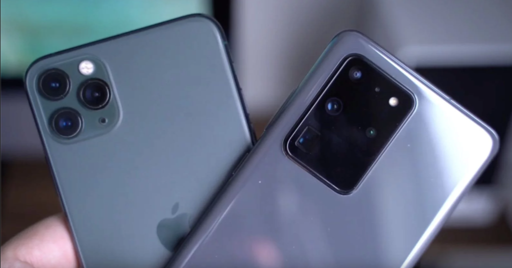 samsung s20 ultra compared to iphone 11 pro max